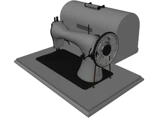 Singer Sewing Machine 3D Model preview
