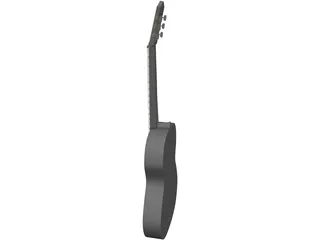 Guitar Spanish 3D Model preview