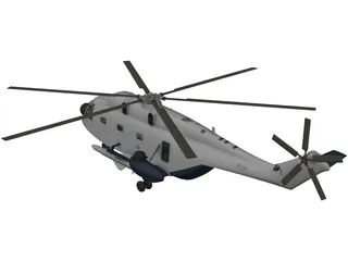 Aerospatiale SA 321 Super Frelon 3D Model preview