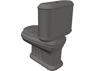 Toilet 3D Model preview