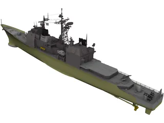 Valley Forge Ticonderoga Class 3D Model preview
