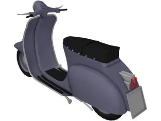Scooter Vespa 3D Model preview