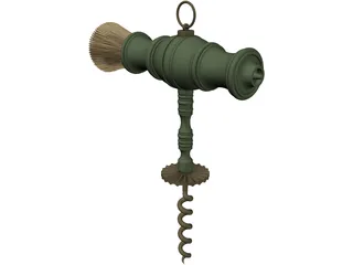 Victorian Corkscrew 3D Model preview