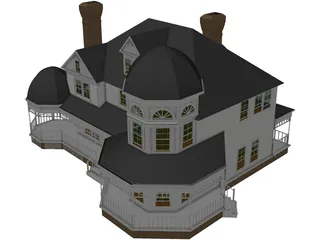 House Victorian 3D Model preview