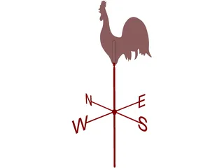 Weather Vane 3D Model preview