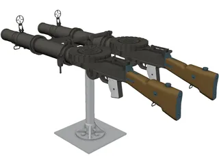 Lewis Mark I (.303 in) 3D Model preview