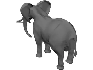 Elephant 3D Model preview