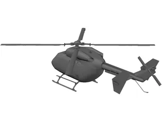 MBB/Kawasaki BK 117 Rescue 3D Model preview