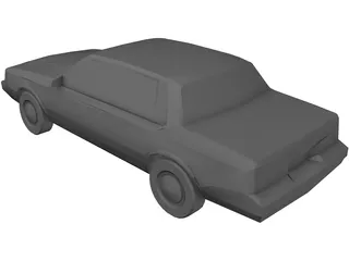 Oldsmobile Cutlass Ciera (1983) 3D Model preview