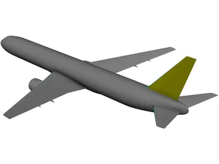 Boeing 767-300 3D Model preview