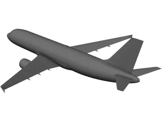 Airbus A320 3D Model preview