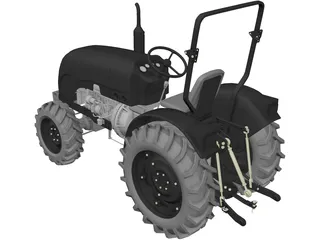 Tractor 3D Model preview