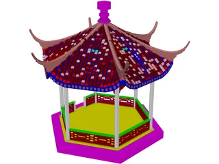 Pavilion 3D Model preview