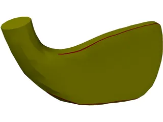 Golf Club Head Iron 3D Model preview