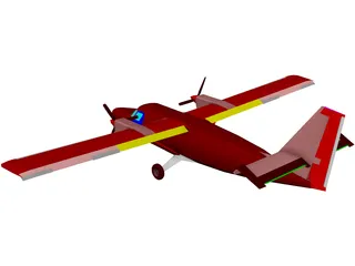 de Havilland Canada DHC-6 Twin Otter 3D Model preview