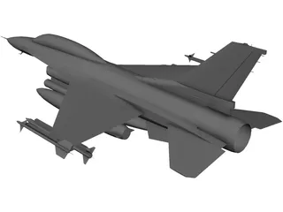F-16D 3D Model preview