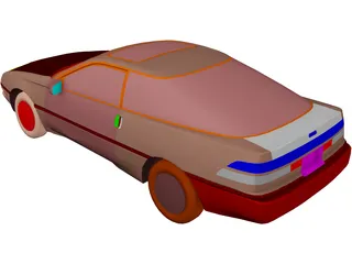 Ford Probe (1989) 3D Model preview