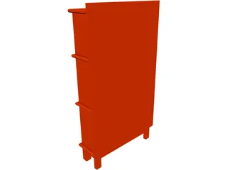 Bookcase 3D Model preview