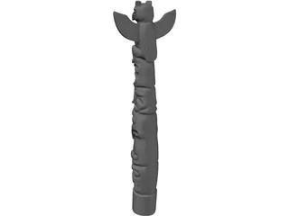 Totem Pole 3D Model preview