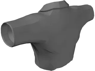 Golf Shirt 3D Model preview