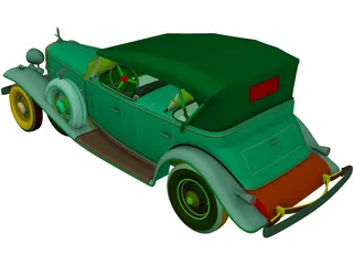 Cadillac V16M (1932) 3D Model preview
