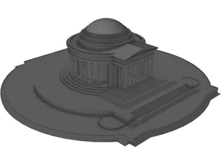 Jefferson Memorial 3D Model preview