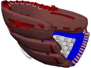 Baseball Glove 3D Model preview