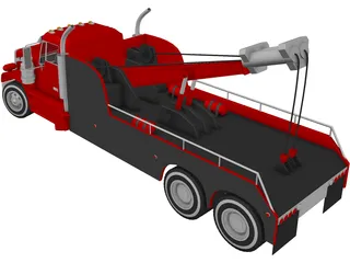 Tow Truck 3D Model preview