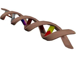 DNA Molecule 3D Model preview