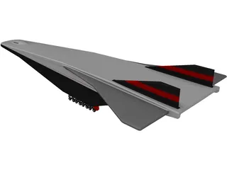 Rockwell X-30 3D Model preview