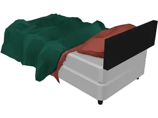 Bed 3D Model preview