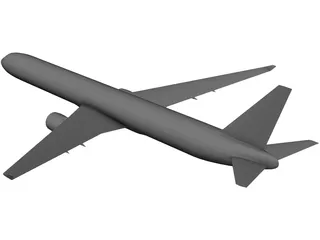 Boeing 767-400 3D Model preview