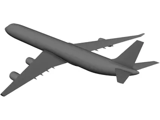 Airbus A340 3D Model preview