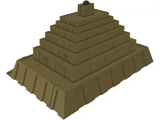 Temple 3D Model preview