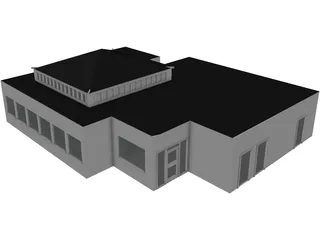 Cafe 3D Model preview