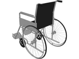 Wheelchair 3D Model preview