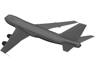 Boeing 747 3D Model preview