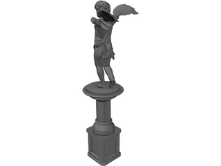 Cupid Statue 3D Model preview