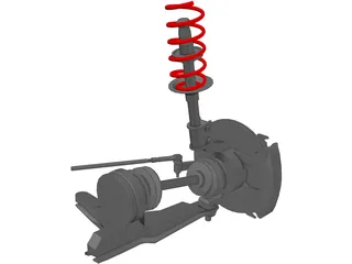 Suspension Front 3D Model preview