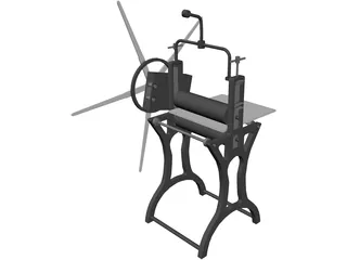 Antique Press 3D Model preview