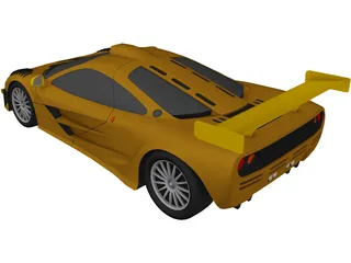 McLaren F1 GT1 (1997) 3D Model preview
