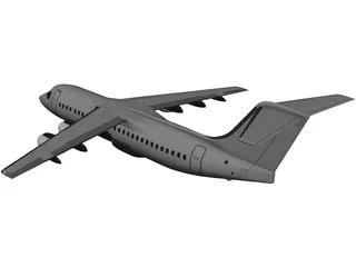 British Aerospace BAe 146-300 3D Model preview