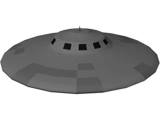 Flying Saucer 3D Model preview