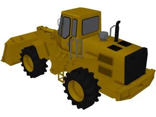 Tractor Front Loader 3D Model preview
