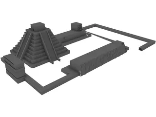 Chichen Itza 3D Model preview