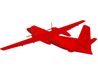 Fairchild Hiller FH-227 3D Model preview