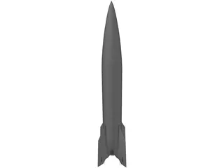 V-2 Rocket 3D Model preview