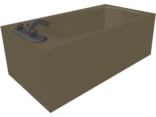 Bathtub 3D Model preview