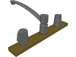 Kitchen Faucet 3D Model preview