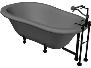 Bathtub 3D Model preview